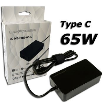 Зарядно за лаптоп LC-Power 65W Type-C (LC-NB-PRO-65-C)