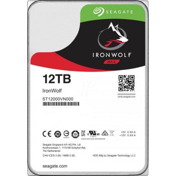 Твърд диск HDD Seagate IronWolf 12TB 7200RPM SATA III 